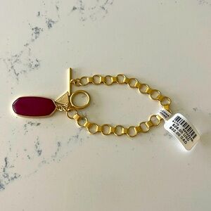 Anthropologie Gold Chain Charm Bracelet